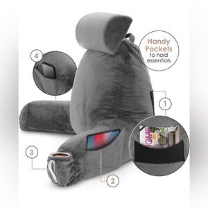 Nestl Reading Pillow - Large - Grey